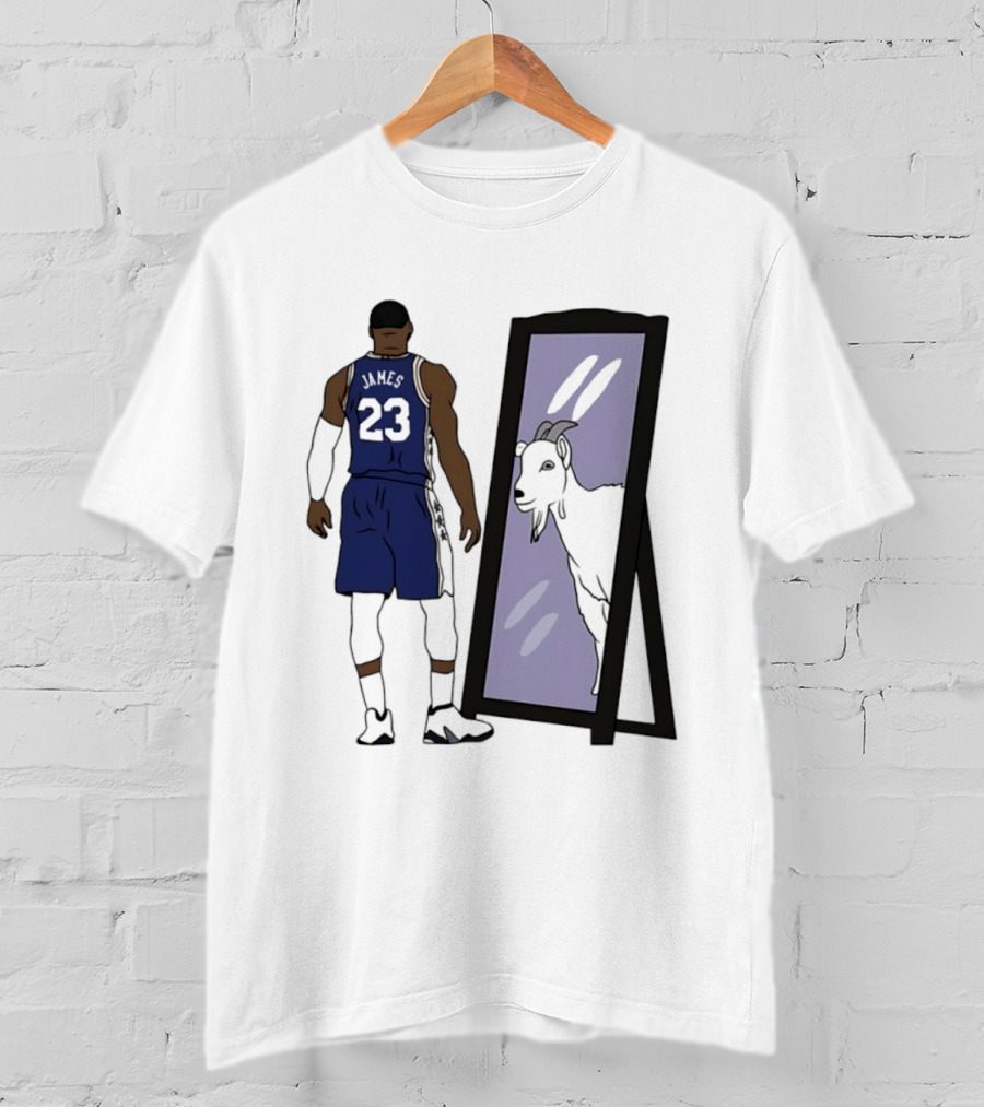 LeBron James Mirror 23 GOAT Reflection Philadelphia 76ers T-Shirt