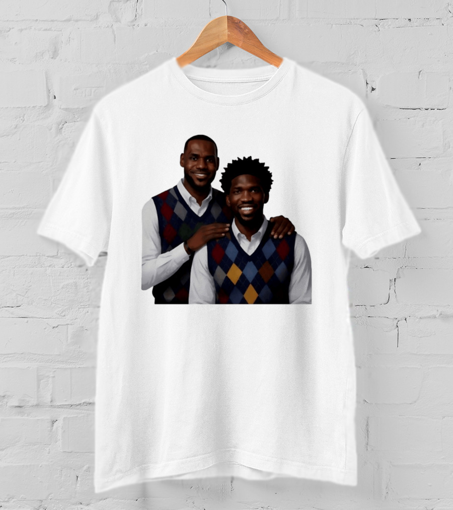 Lebron James Joel Embiid Philadelphia 76ers Step Brothers Crossover NBA Comedy T-Shirt