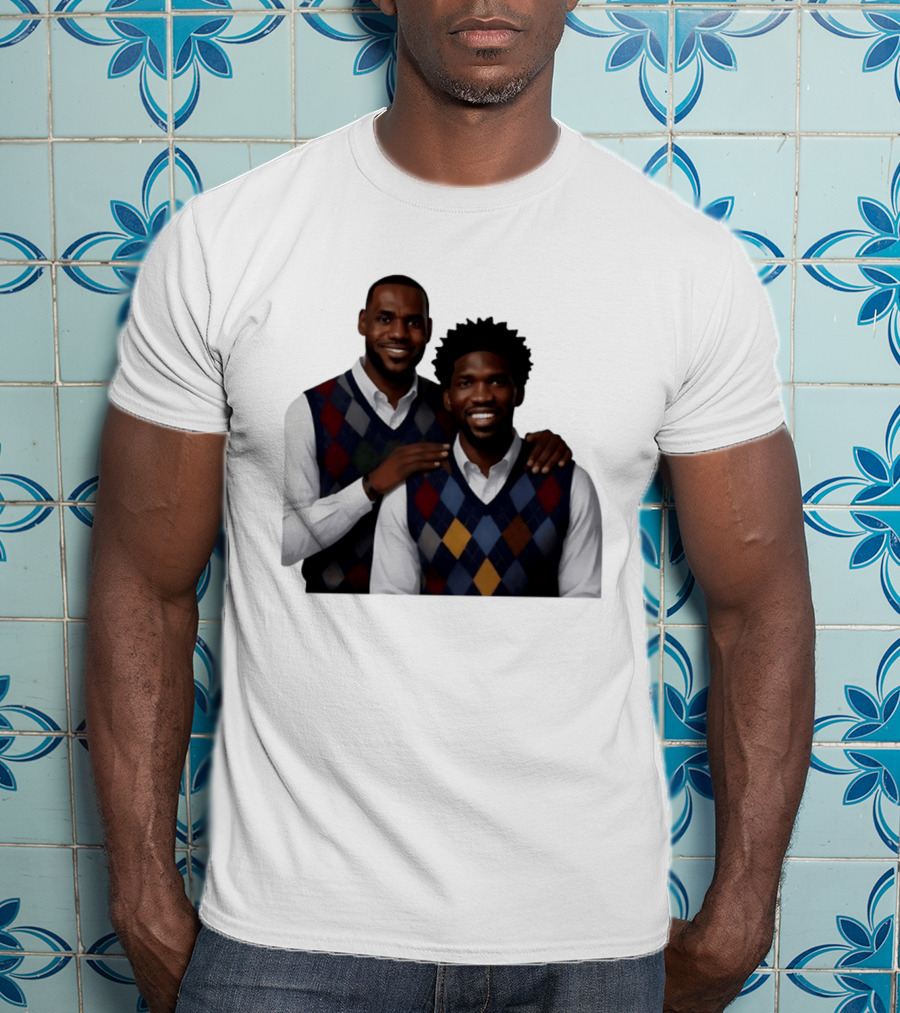 Lebron James Joel Embiid Philadelphia 76ers Step Brothers Crossover NBA Comedy T-Shirt