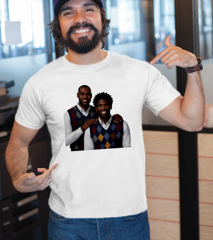 Lebron James Joel Embiid Philadelphia 76ers Step Brothers Crossover NBA Comedy T-Shirt