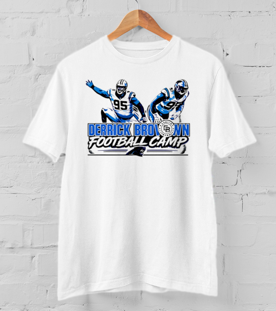 Lee Hunter Derrick Brown Carolina Panthers Football Camp T-Shirt