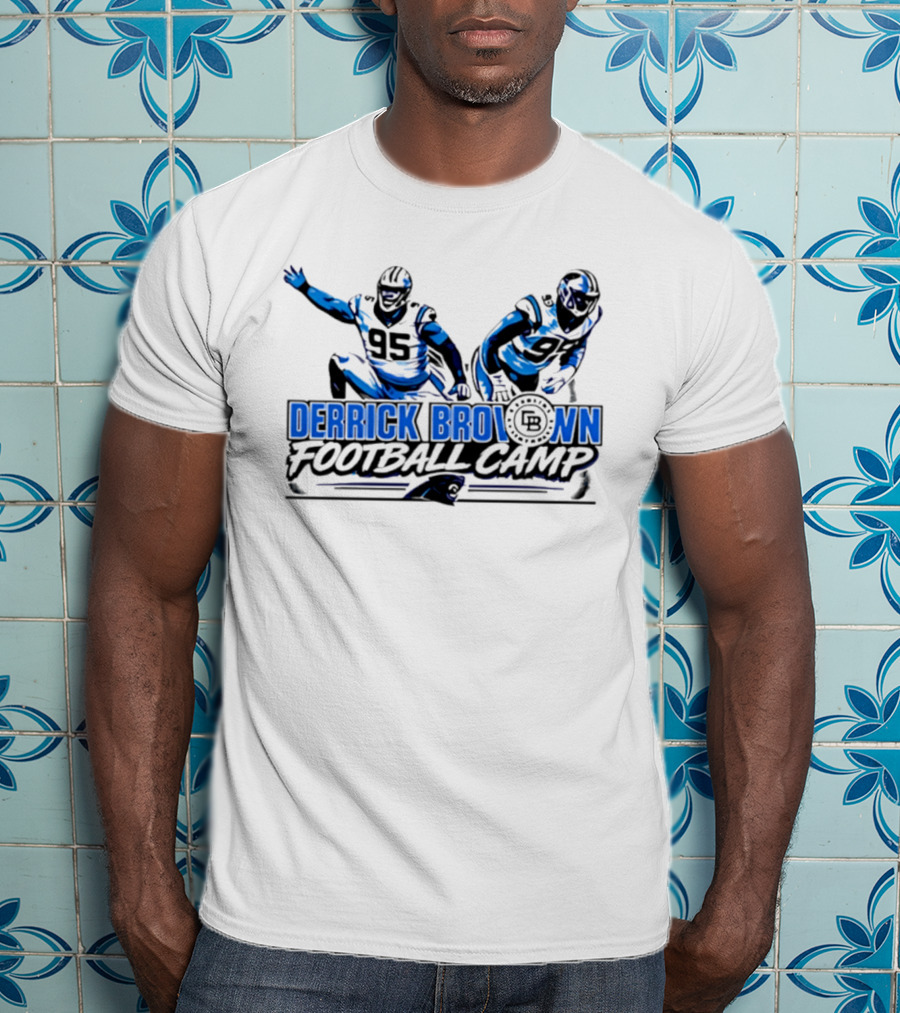 Lee Hunter Derrick Brown Carolina Panthers Football Camp T-Shirt