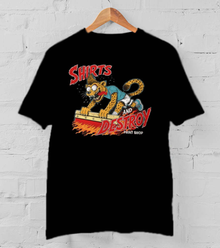 Shirts And Destroy Print Shop Screem Drinting 2 Sided T-Shirt