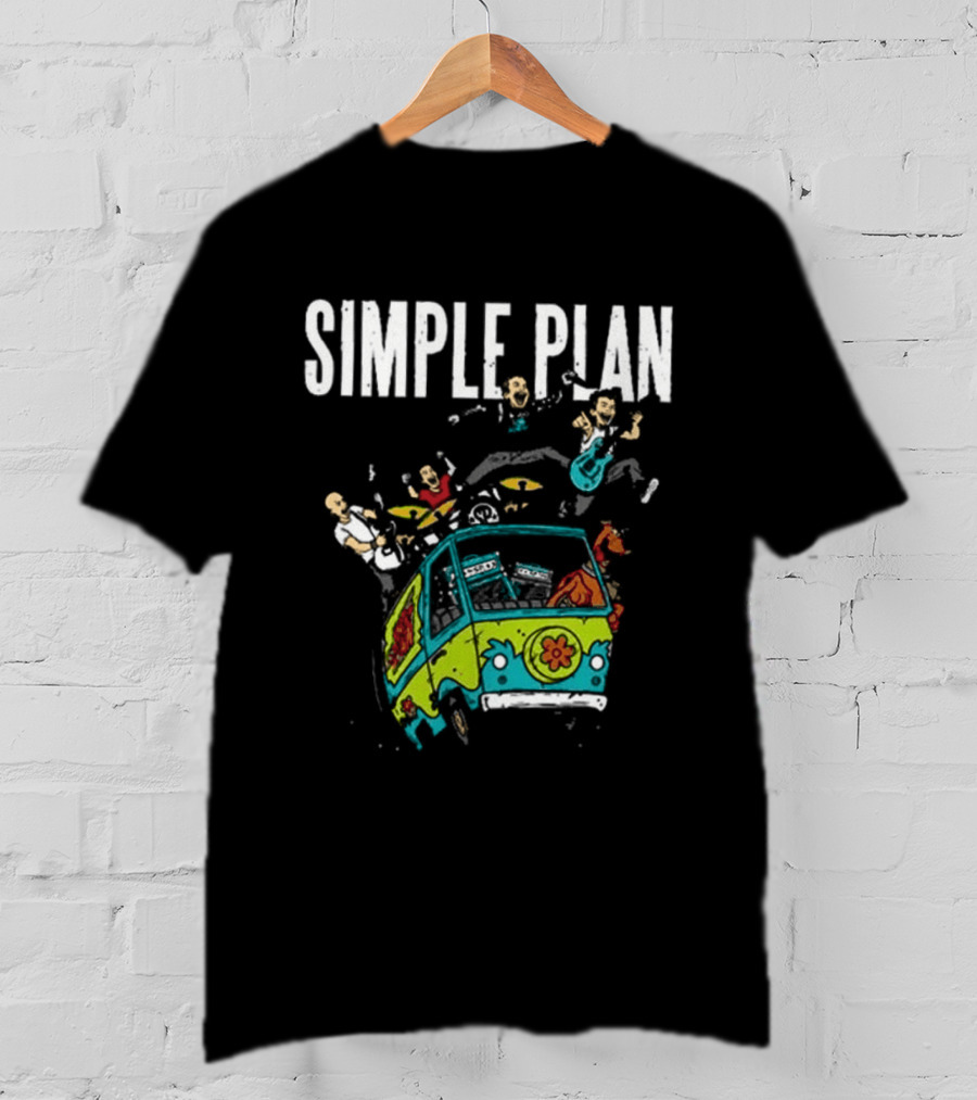 Simple Plan Bigger Than You Think Tour 2026 The Sequel Scooby Doo Mystery Machine Dates T-Shirt