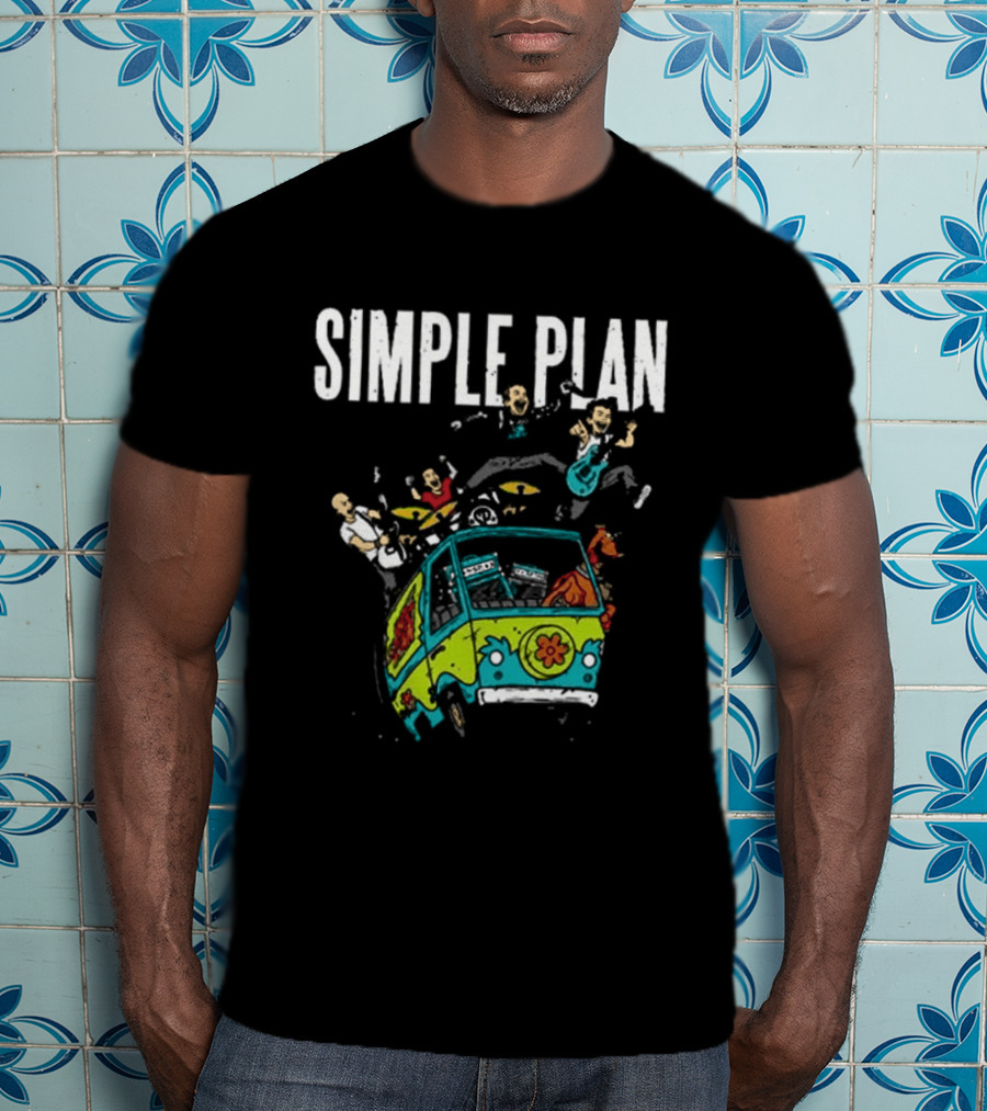 Simple Plan Bigger Than You Think Tour 2026 The Sequel Scooby Doo Mystery Machine Dates T-Shirt