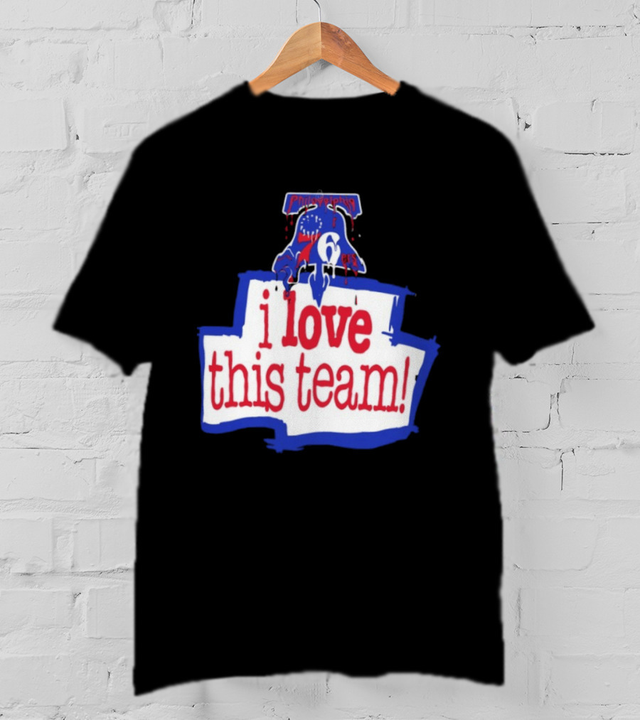I Love This Team Philadelphia 76ers Basketball 23 LeBron James T-Shirt