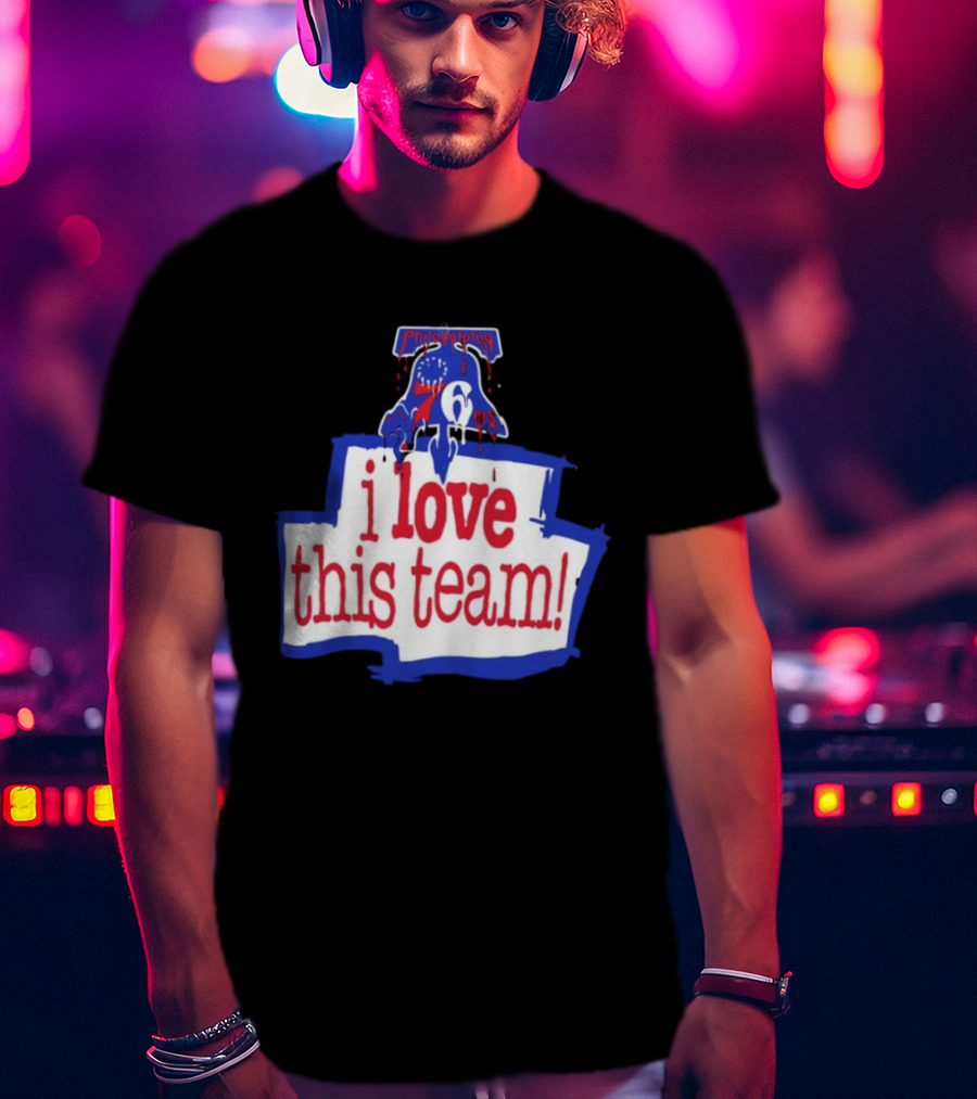 I Love This Team Philadelphia 76ers Basketball 23 LeBron James T-Shirt