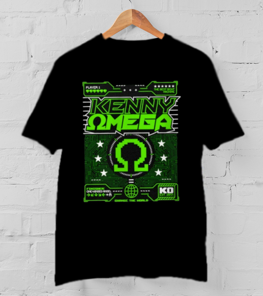 Kenny Omega Player 1 The Best Bout Machine One Winged Angel KO Change The World T-Shirt