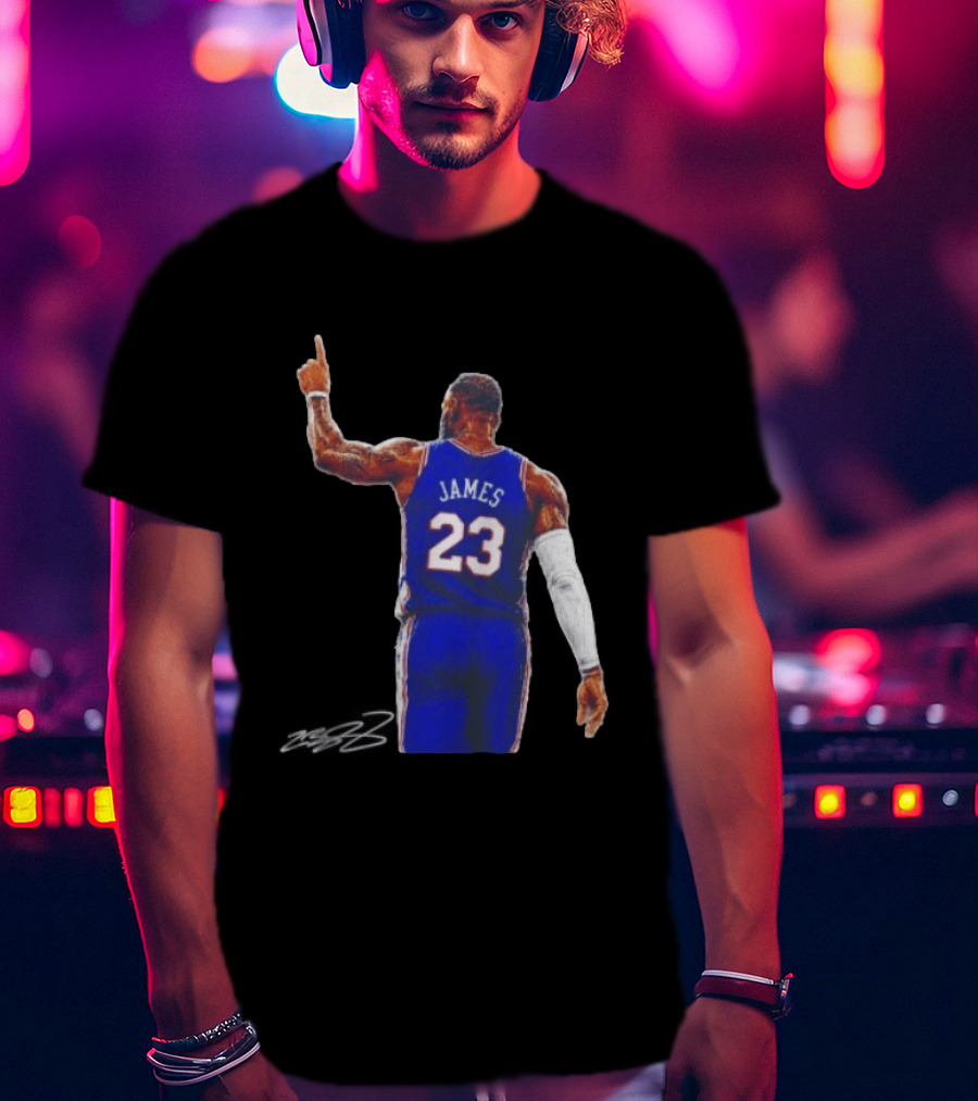 LeBron James 23 Philadelphia 76ers Jersey Iconic Basketball T-Shirt