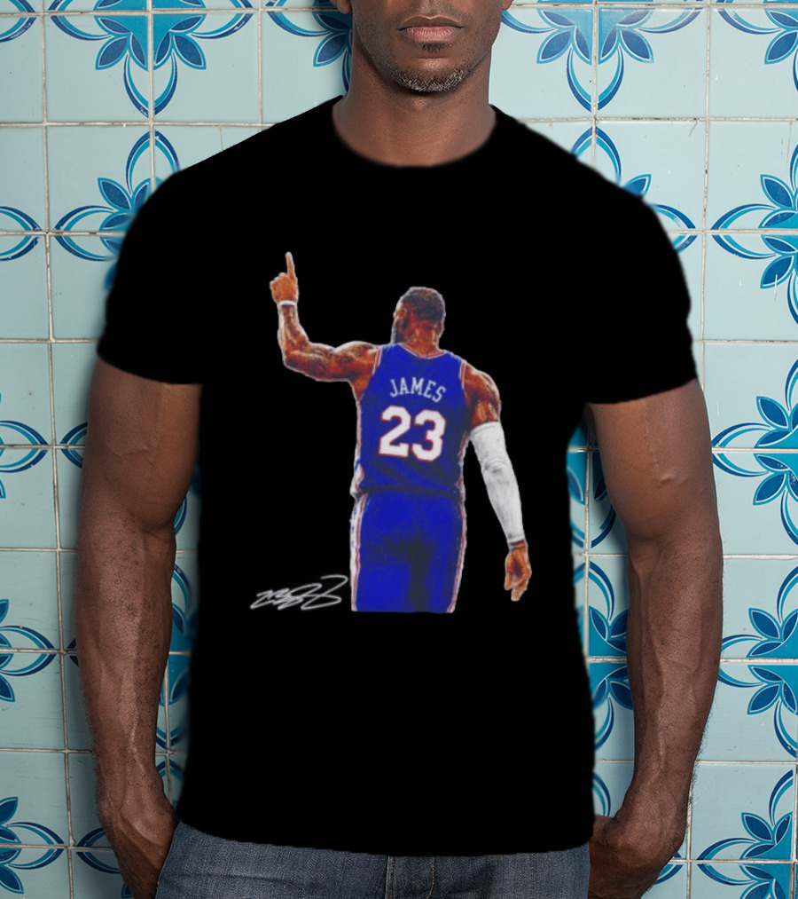 LeBron James 23 Philadelphia 76ers Jersey Iconic Basketball T-Shirt