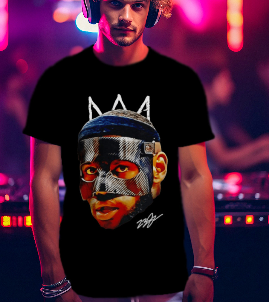 LeBron James Mask The GOAT Crown T-Shirt