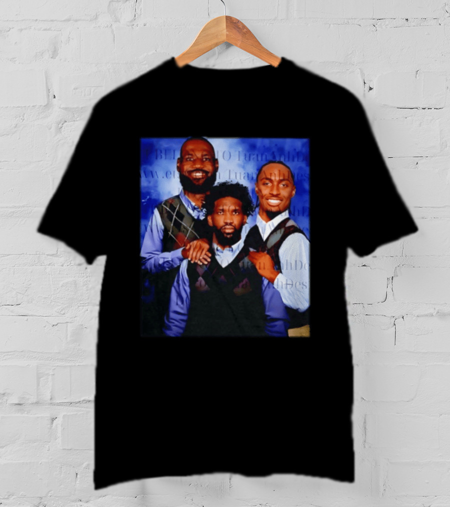 LeBron James Tyrese Maxey Joel Embiid Step Brothers Philadelphia Basketball T-Shirt