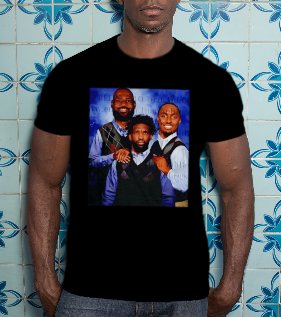 LeBron James Tyrese Maxey Joel Embiid Step Brothers Philadelphia Basketball T-Shirt