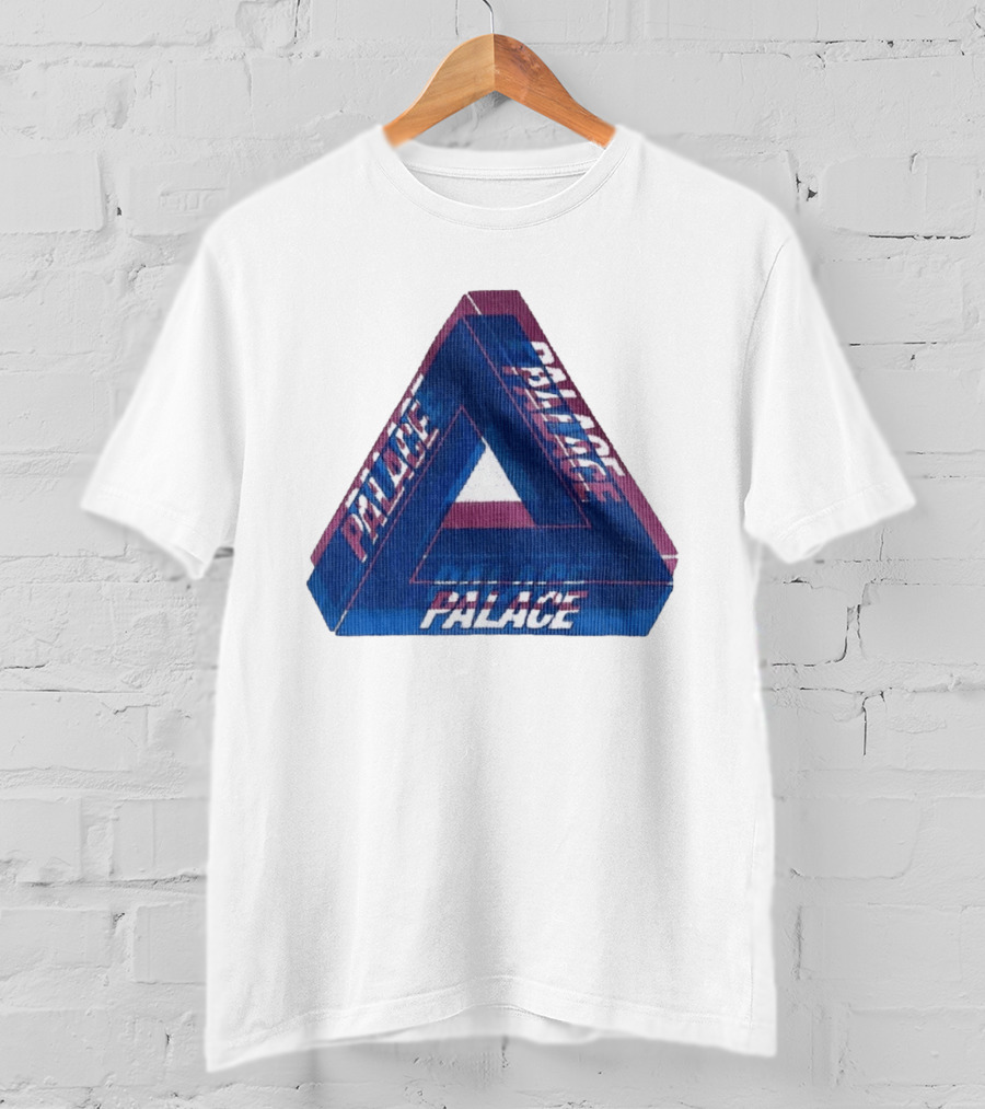 Palace Blur Tri Ferg Optical Illusion Triangles T-Shirt