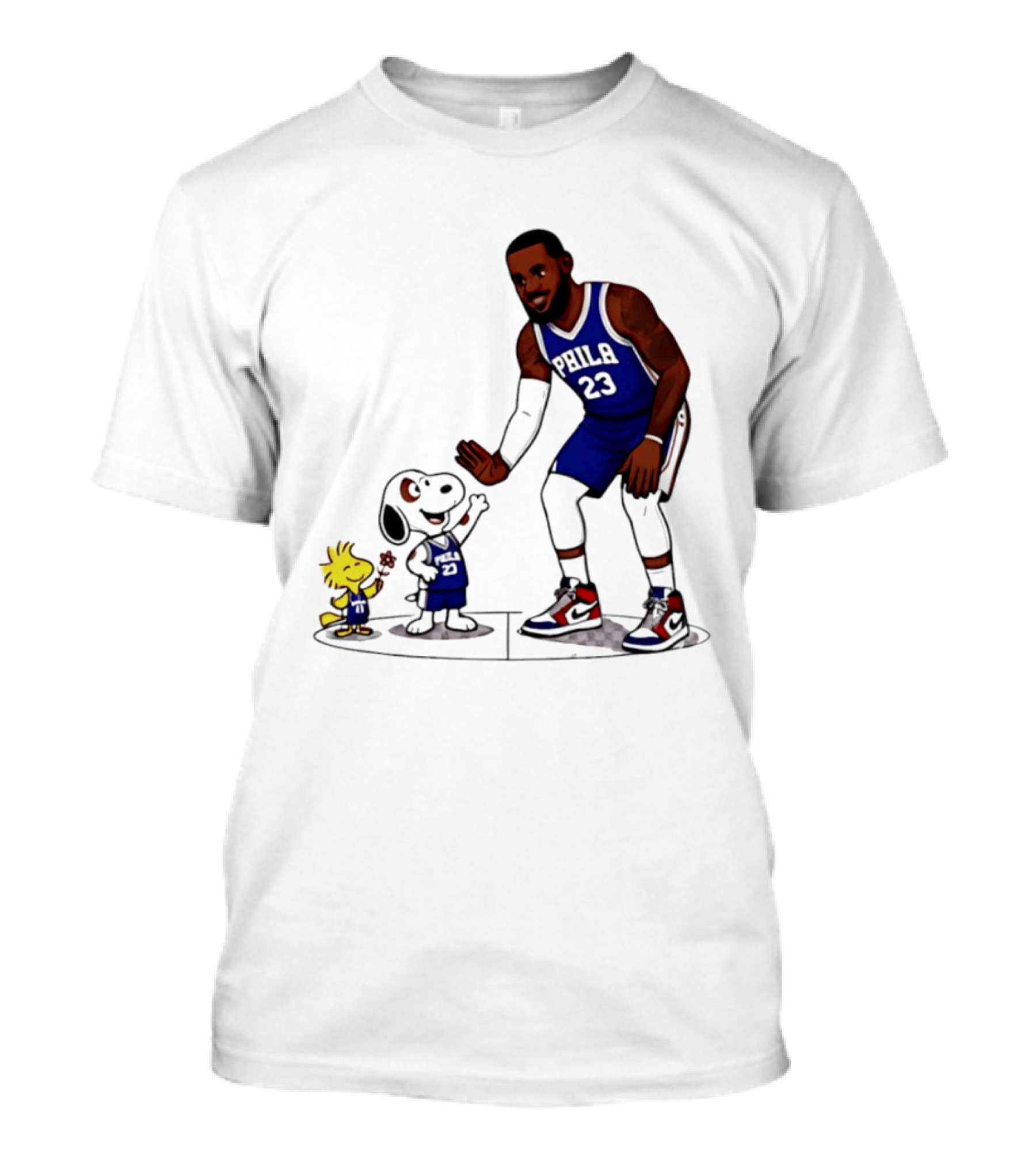 Snoopy Woodstock High Five LeBron James 23 ...T-Shirt 