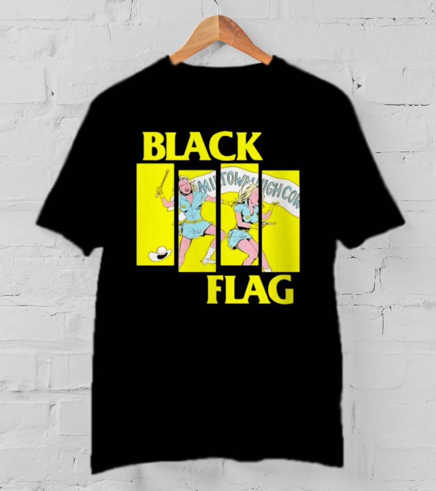 Black Flag Midtown High Comix Punk Rock Mid 20th Century T-Shirt