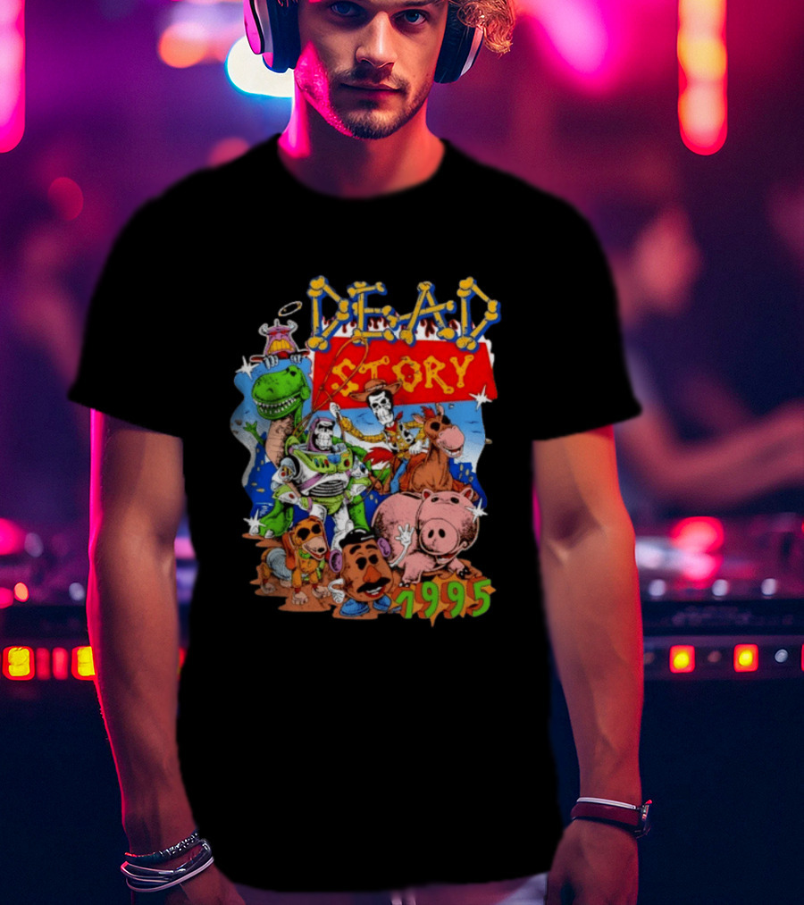 Dead Story Toy Story 1995 Woody Buzz Lightyear Rex Hamm Potato Head Slinky Dog T-Shirt