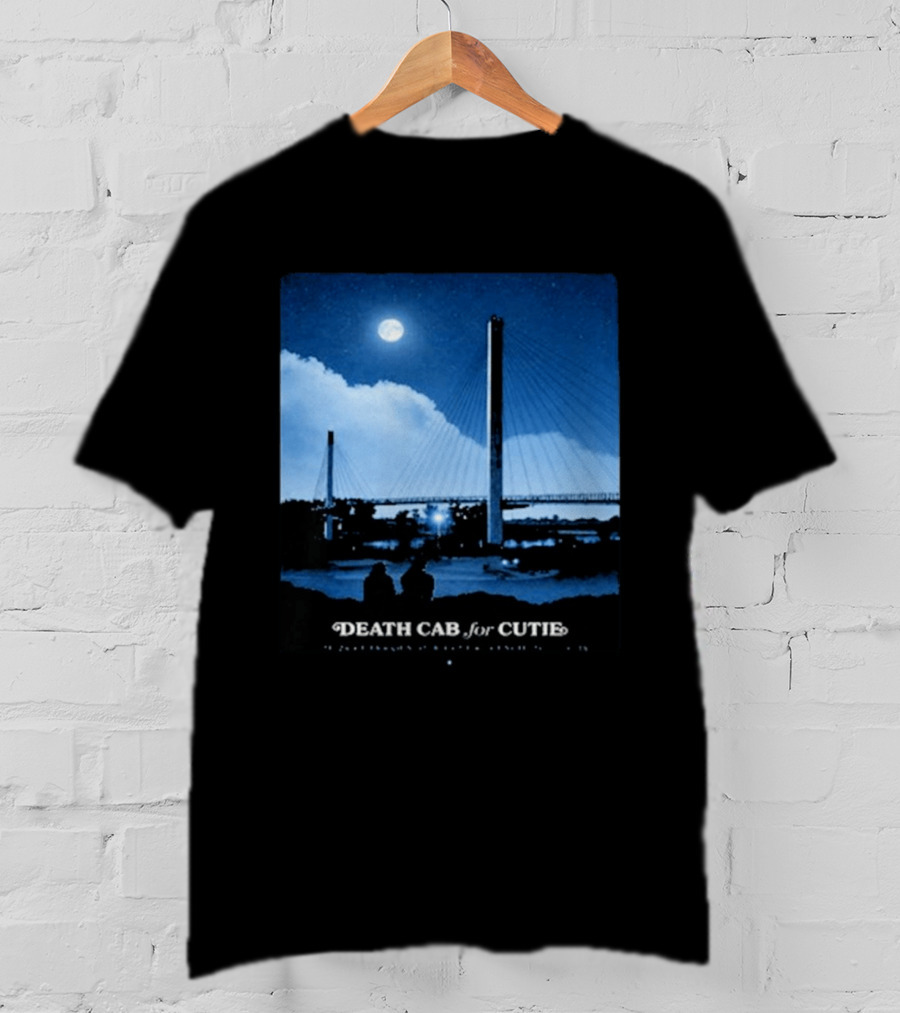Death Cab For Cutie Council Bluffs IA 2026 Bridge Moonlit T-Shirt