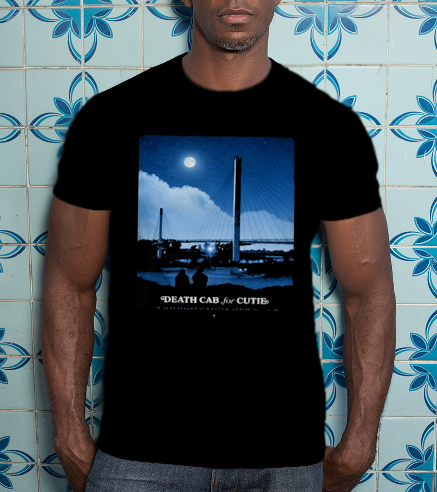 Death Cab For Cutie Council Bluffs IA 2026 Bridge Moonlit T-Shirt