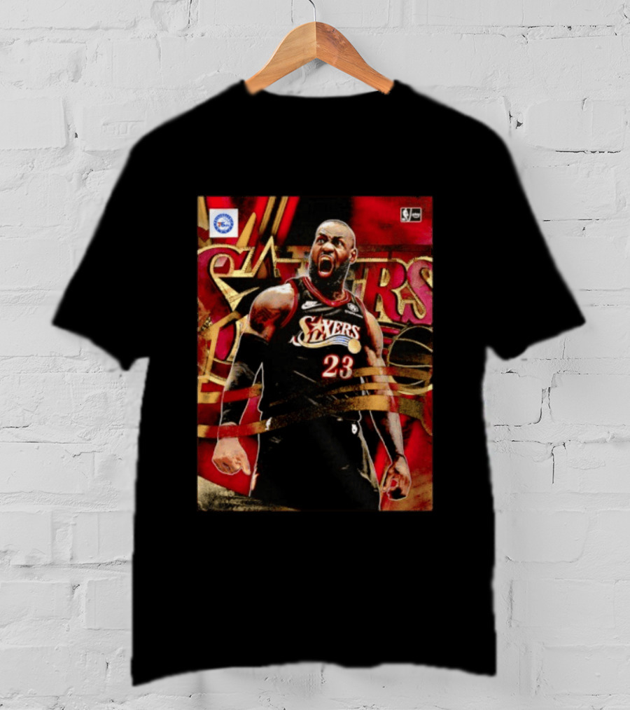 Philadelphia 76ers LeBron James NO.23 NBA Nike NBA League Basketball T-Shirt