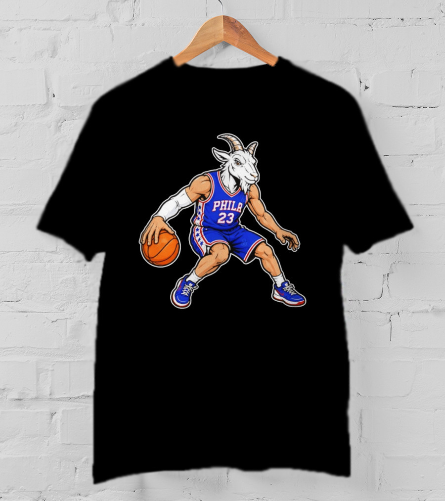 GOAT Philly LeBron James 23 Philadelphia Sixers Basketball Player T-Shirt