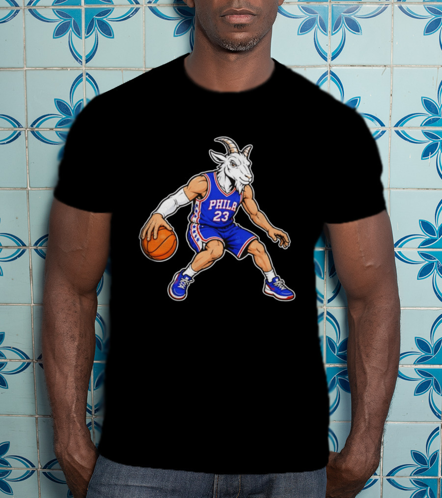 GOAT Philly LeBron James 23 Philadelphia Sixers Basketball Player T-Shirt