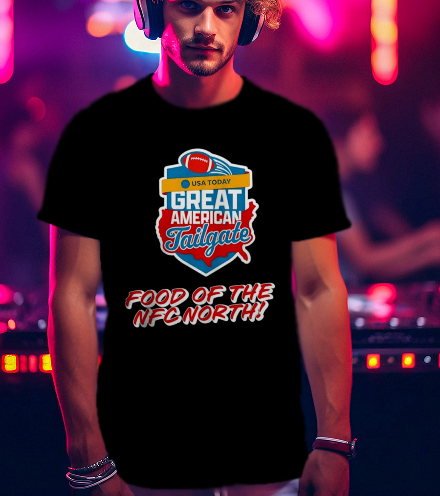 USA Today Great American Tailgate Food Of The NFC North T-Shirt