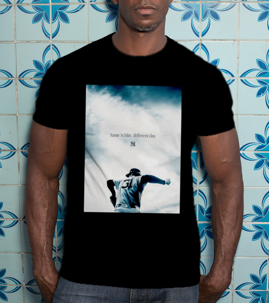 Same Schlitt Different Day Yankees Pitcher 31 T-Shirt