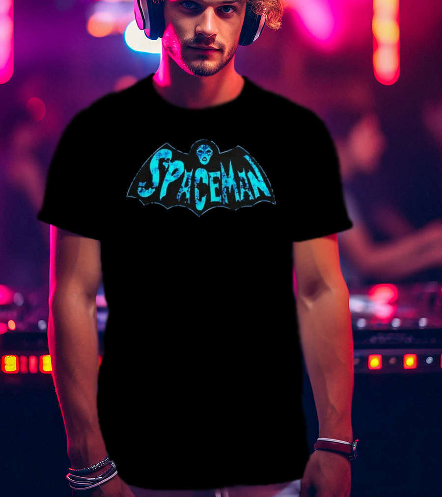 Spaceman Kiss Ace Frehley Hard Rock Bat Face T-Shirt