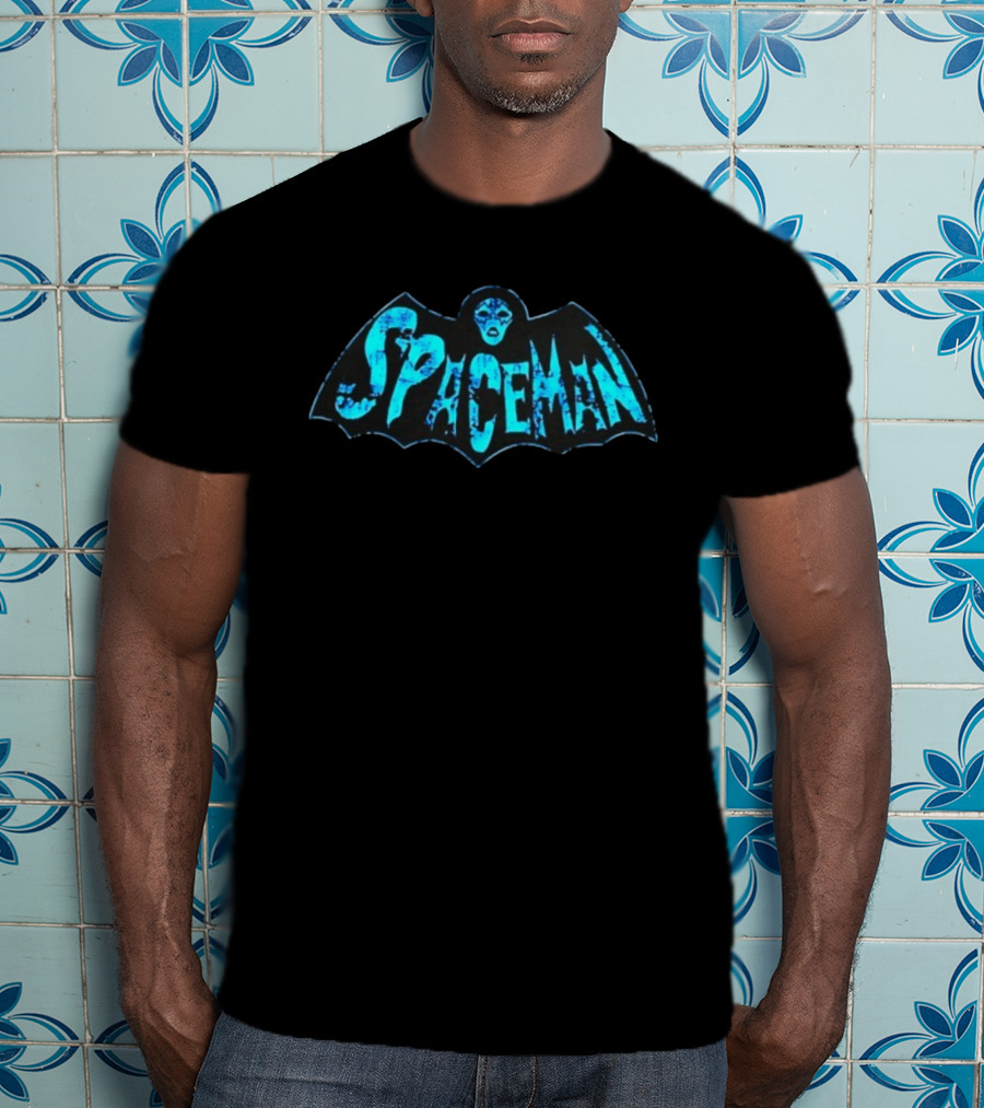 Spaceman Kiss Ace Frehley Hard Rock Bat Face T-Shirt