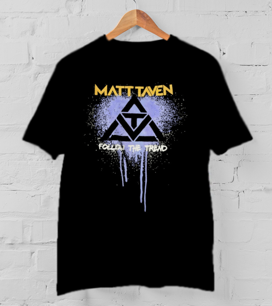 Matt Taven Follow The Trend Purple Triangle T-Shirt
