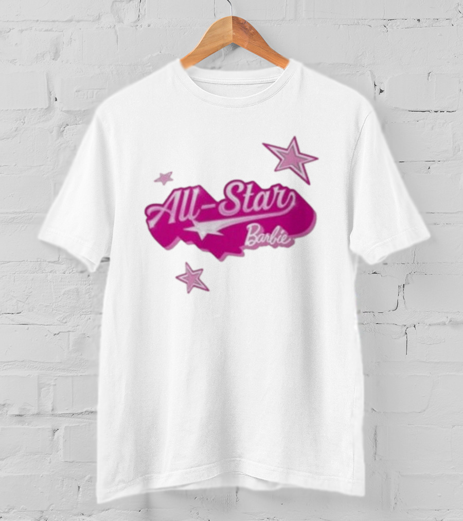 Angel Reese All Star Barbie Pink Star T-Shirt