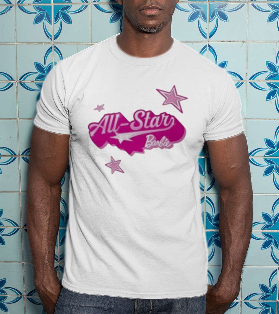 Angel Reese All Star Barbie Pink Star T-Shirt