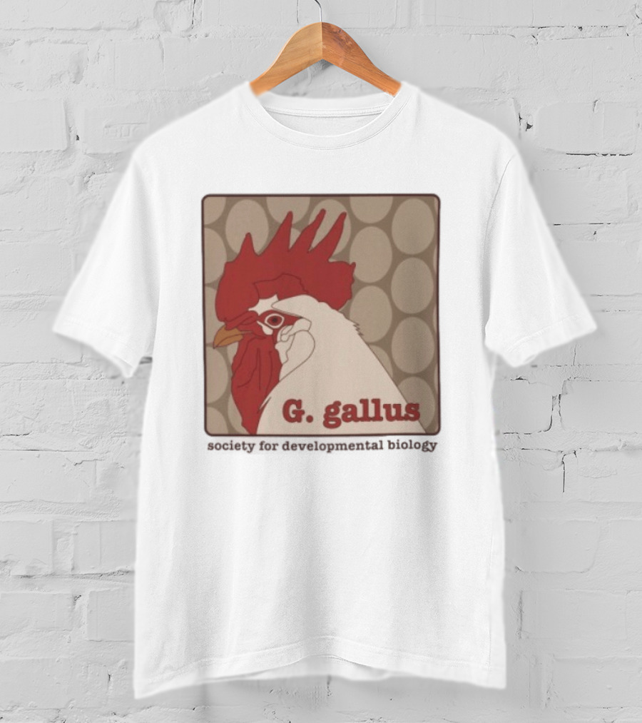 G Gallus Society For Developmental Biology Chicken Rooster Oval T-Shirt