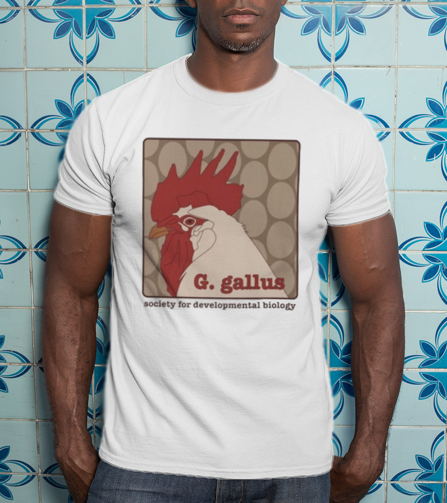 G Gallus Society For Developmental Biology Chicken Rooster Oval T-Shirt