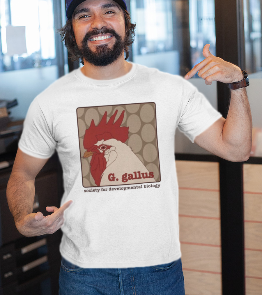G Gallus Society For Developmental Biology Chicken Rooster Oval T-Shirt
