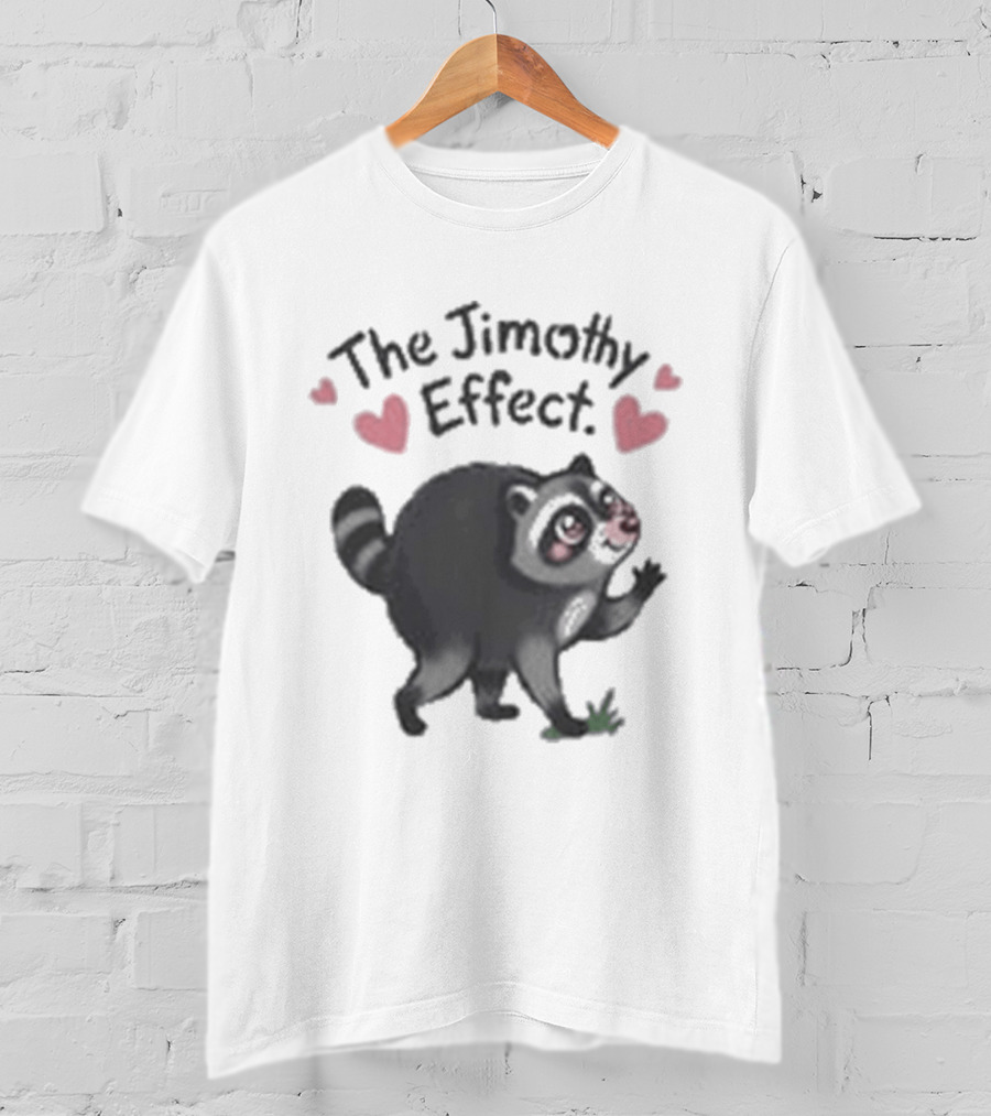 The Jimothy Effect Raccoon With Hearts T-Shirt