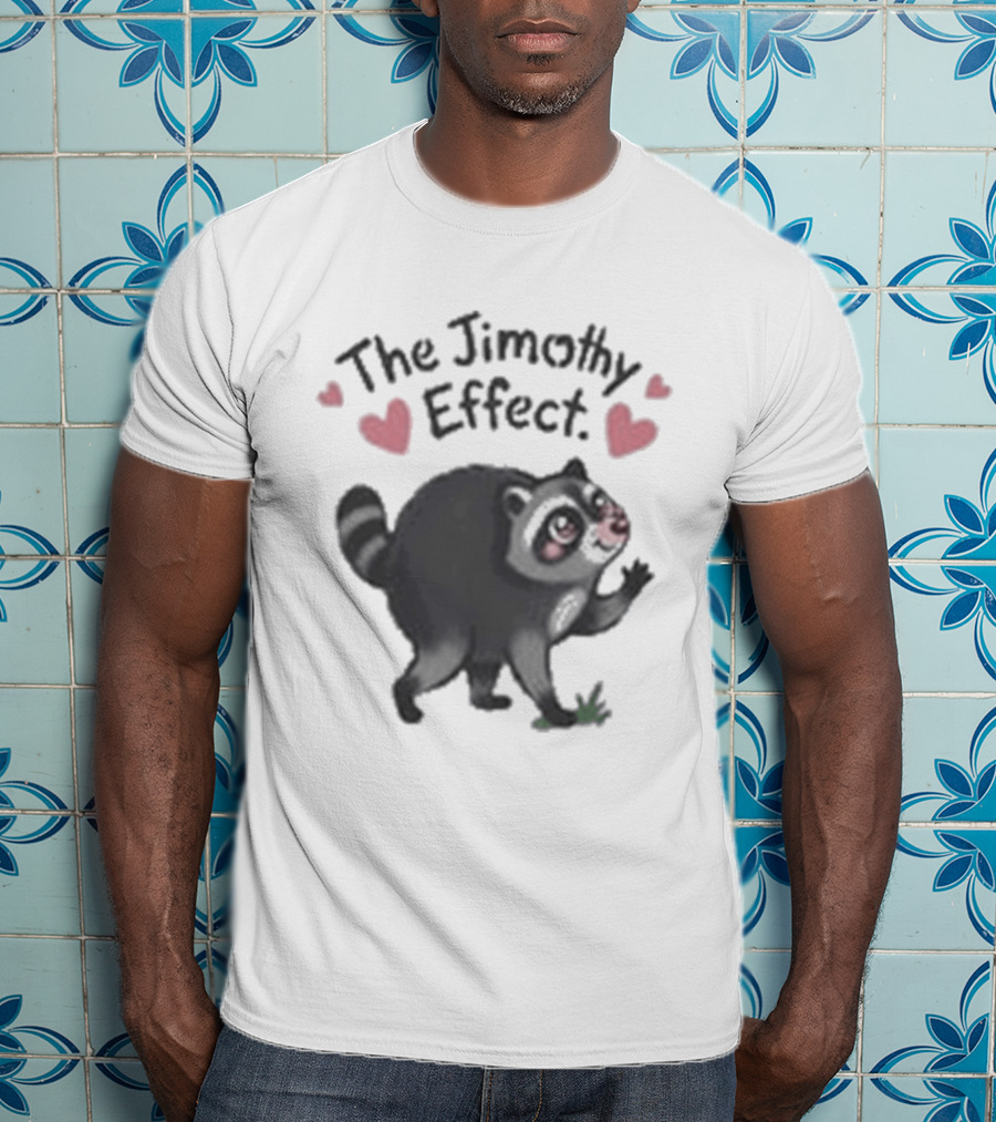 The Jimothy Effect Raccoon With Hearts T-Shirt