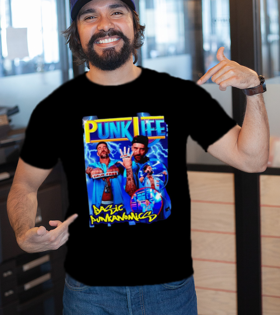 Punk Life Basic Punkanomics Drug Free CM Punk T-Shirt