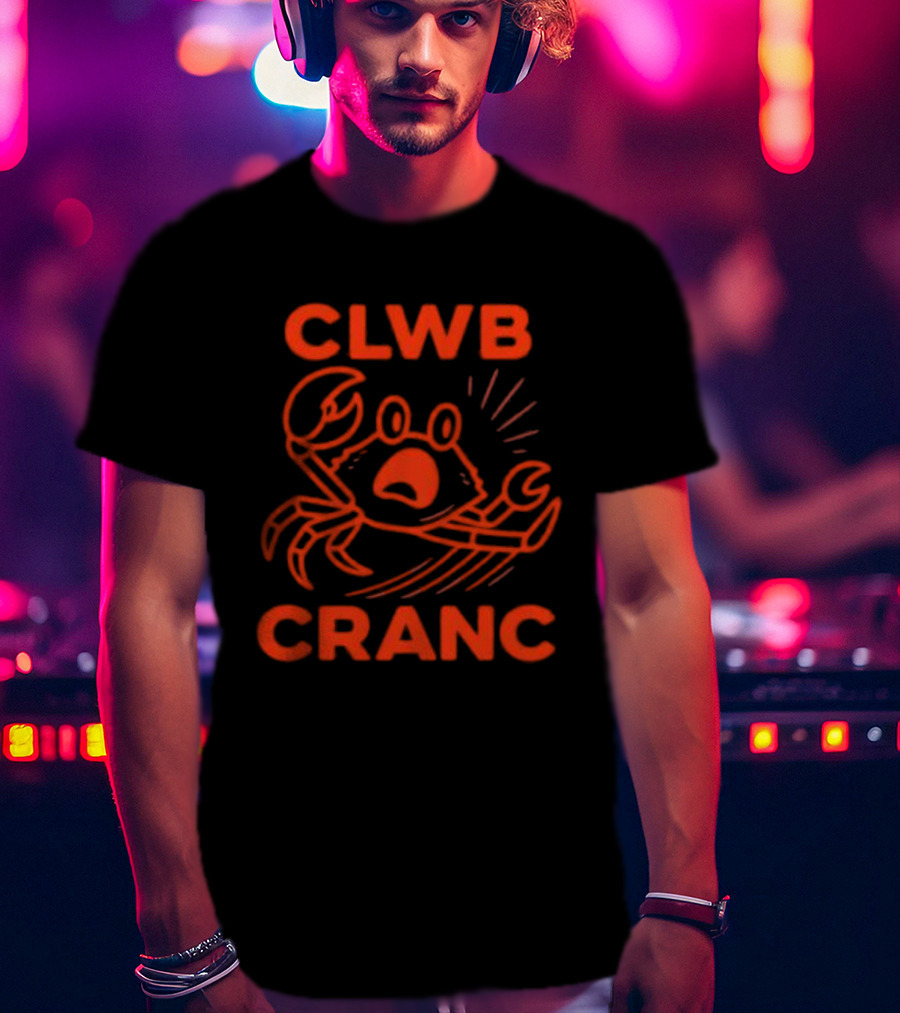 Welsh Edition Crab Club Clwb Cranc Crop T-Shirt
