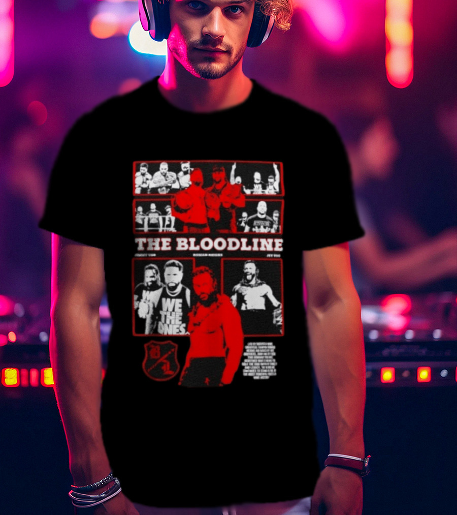 The Bloodline WWE Roman Reigns Jimmy Uso Jey Uso We The Ones Collage 8 1 T-Shirt