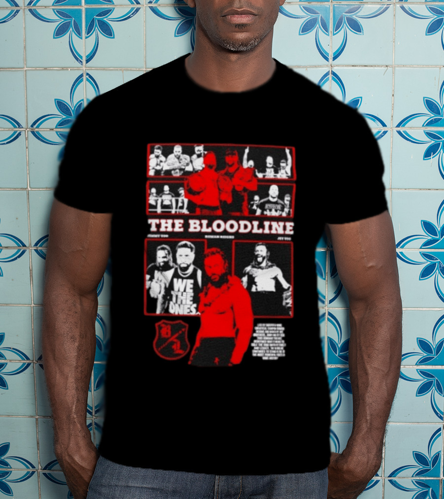 The Bloodline WWE Roman Reigns Jimmy Uso Jey Uso We The Ones Collage 8 1 T-Shirt
