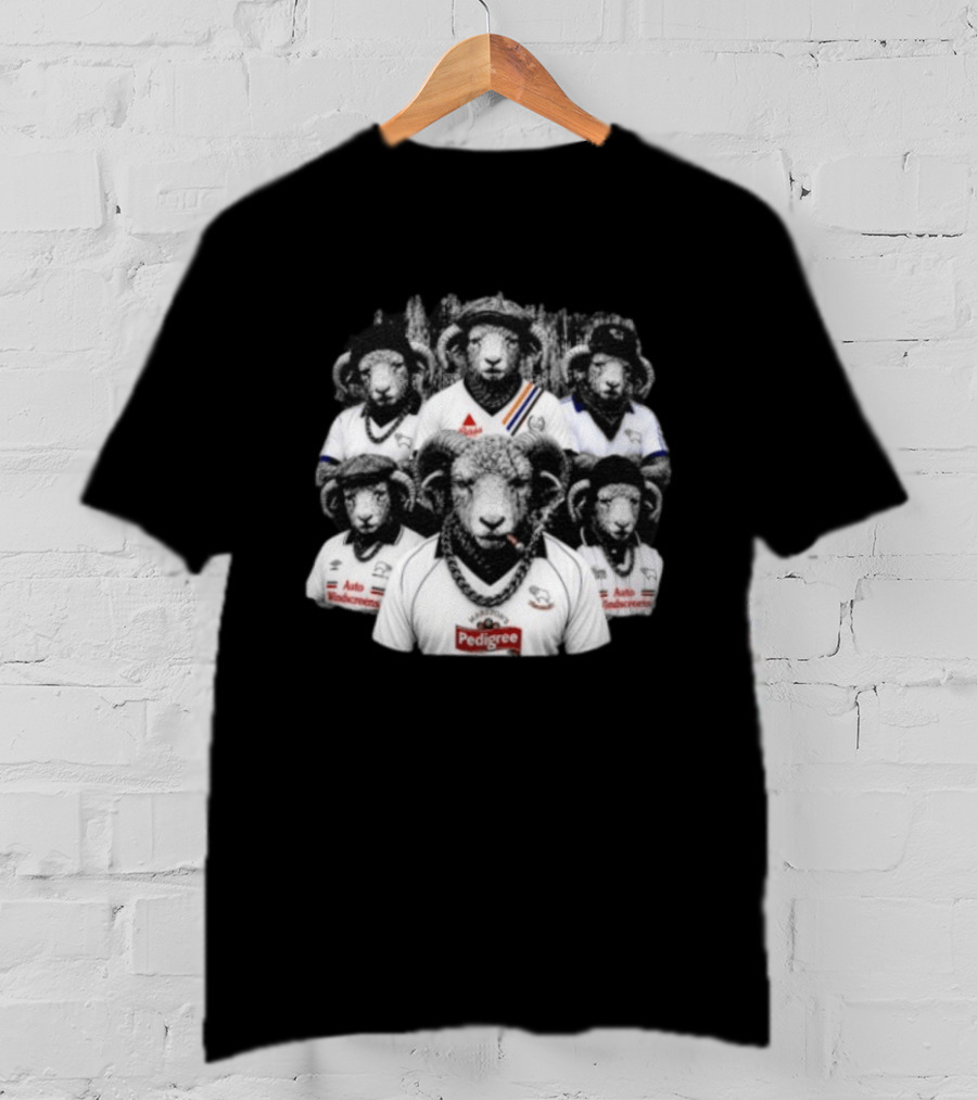 Derby County FC Gangster Rams Pedigree Auto Windscreens T-Shirt