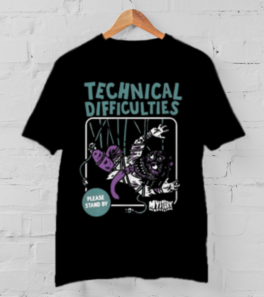 Technical Difficulties Mystery Wrestling Shop Villain Embrace Studio 54 T-Shirt