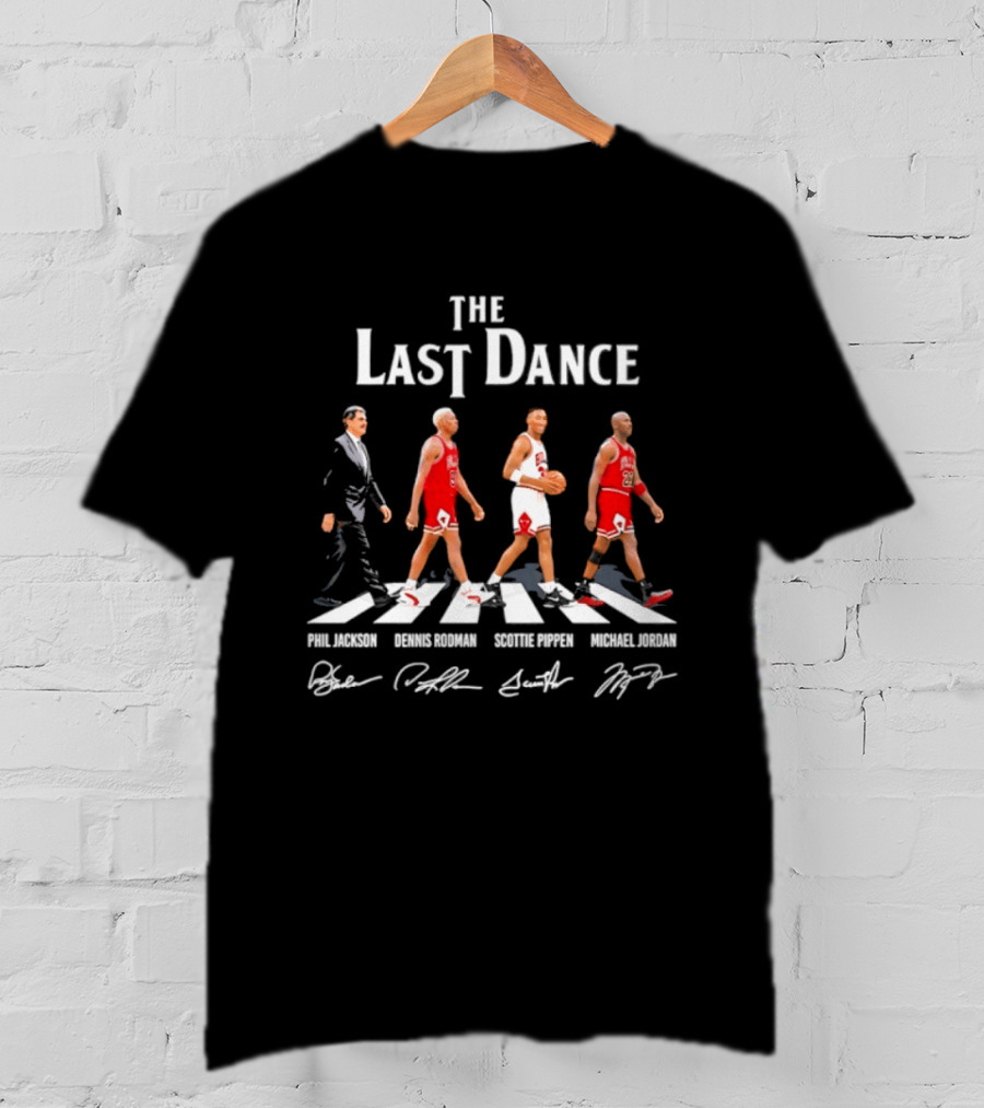 The Last Dance Phil Jackson Dennis Rodman Scottie Pippen Michael Jordan Chicago Bulls T-Shirt