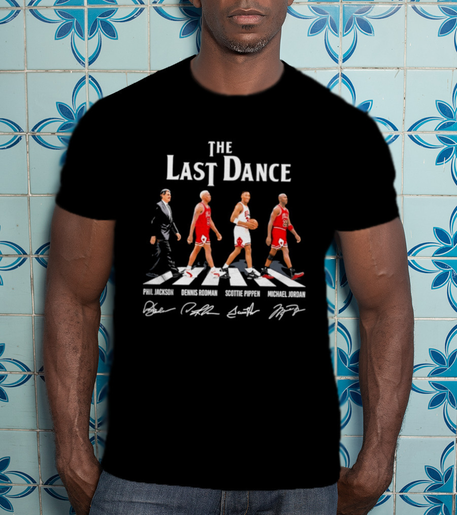 The Last Dance Phil Jackson Dennis Rodman Scottie Pippen Michael Jordan Chicago Bulls T-Shirt