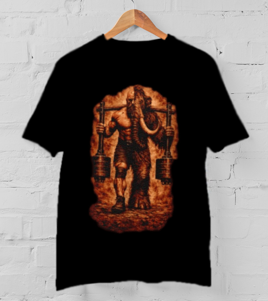 Donovan Cecil Mammoth Powerlifting Strongman T-Shirt