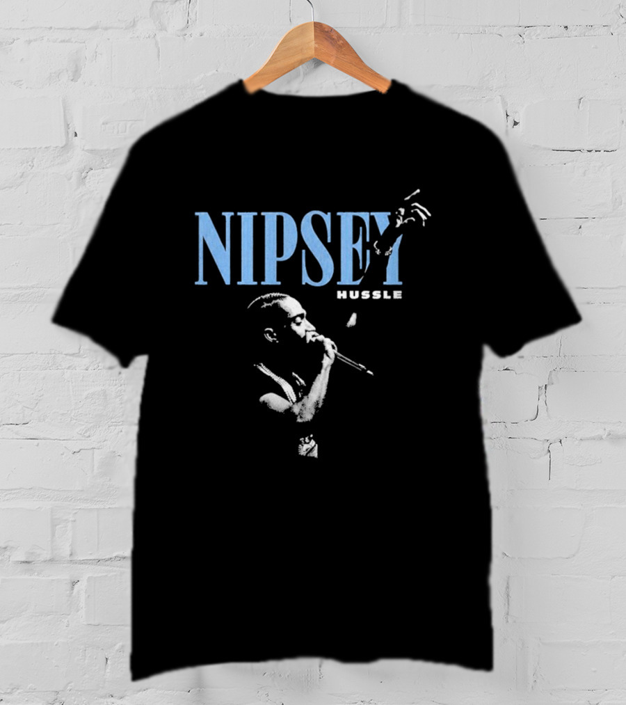 Nipsey Hussle Prolific Blue Microphone T-Shirt
