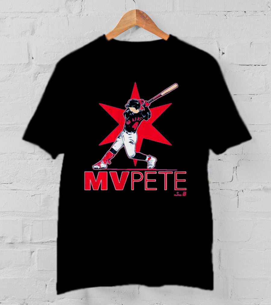 MVPete Baseball Player 4 AFMS Red Star T-Shirt