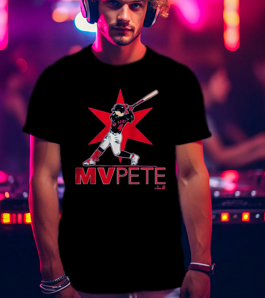 MVPete Baseball Player 4 AFMS Red Star T-Shirt